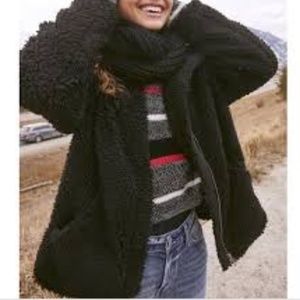 PacSun Black Sherpa Jacket